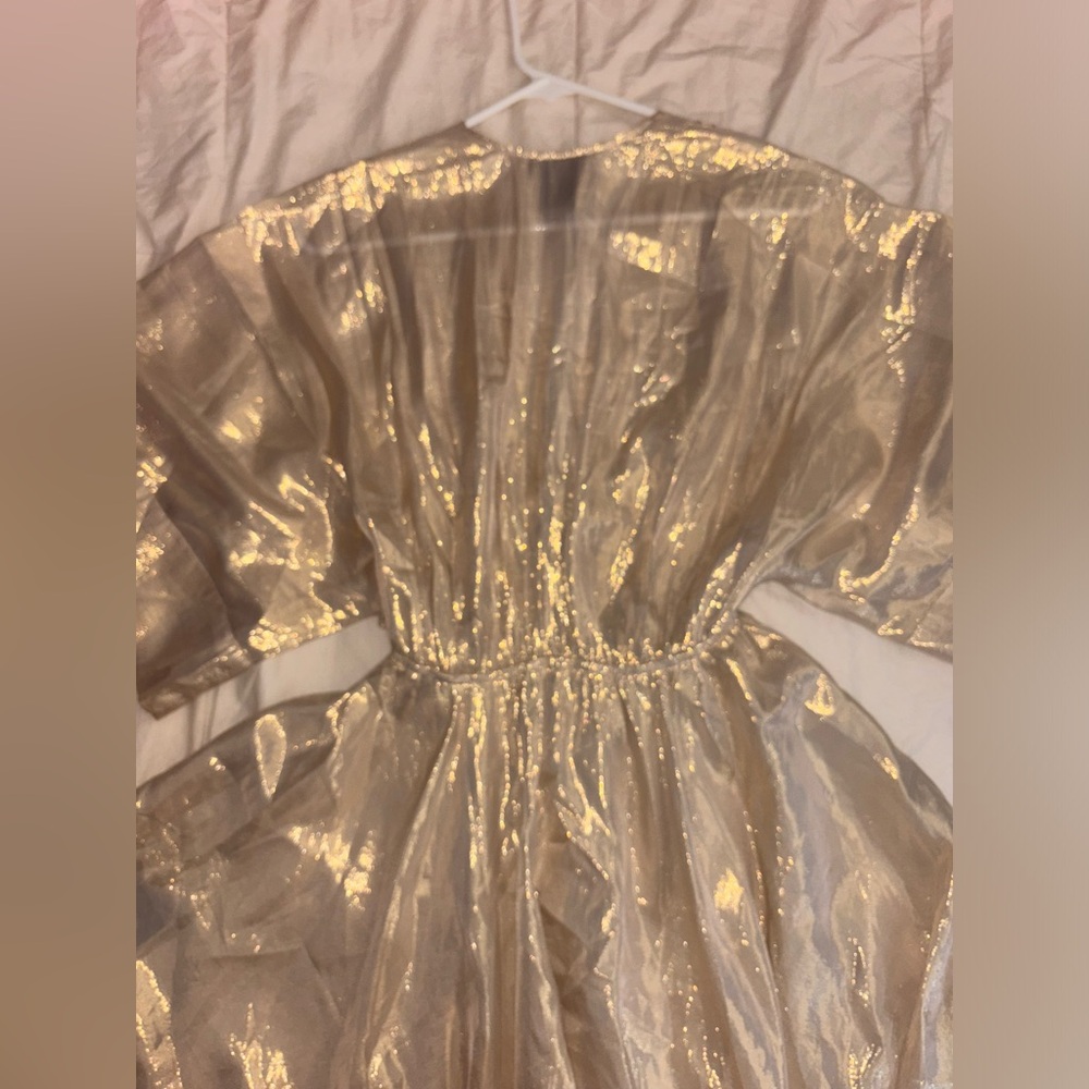 Bebe golden dress